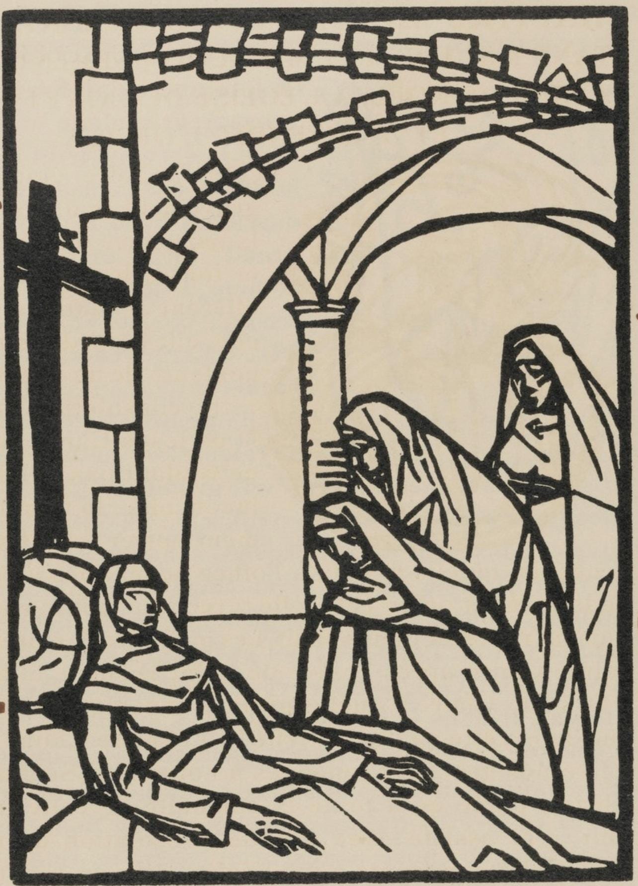 Mile Bernard, Composition (Morane, No. 100), Les Petites Fleurs De St. Franoise, Woodcut