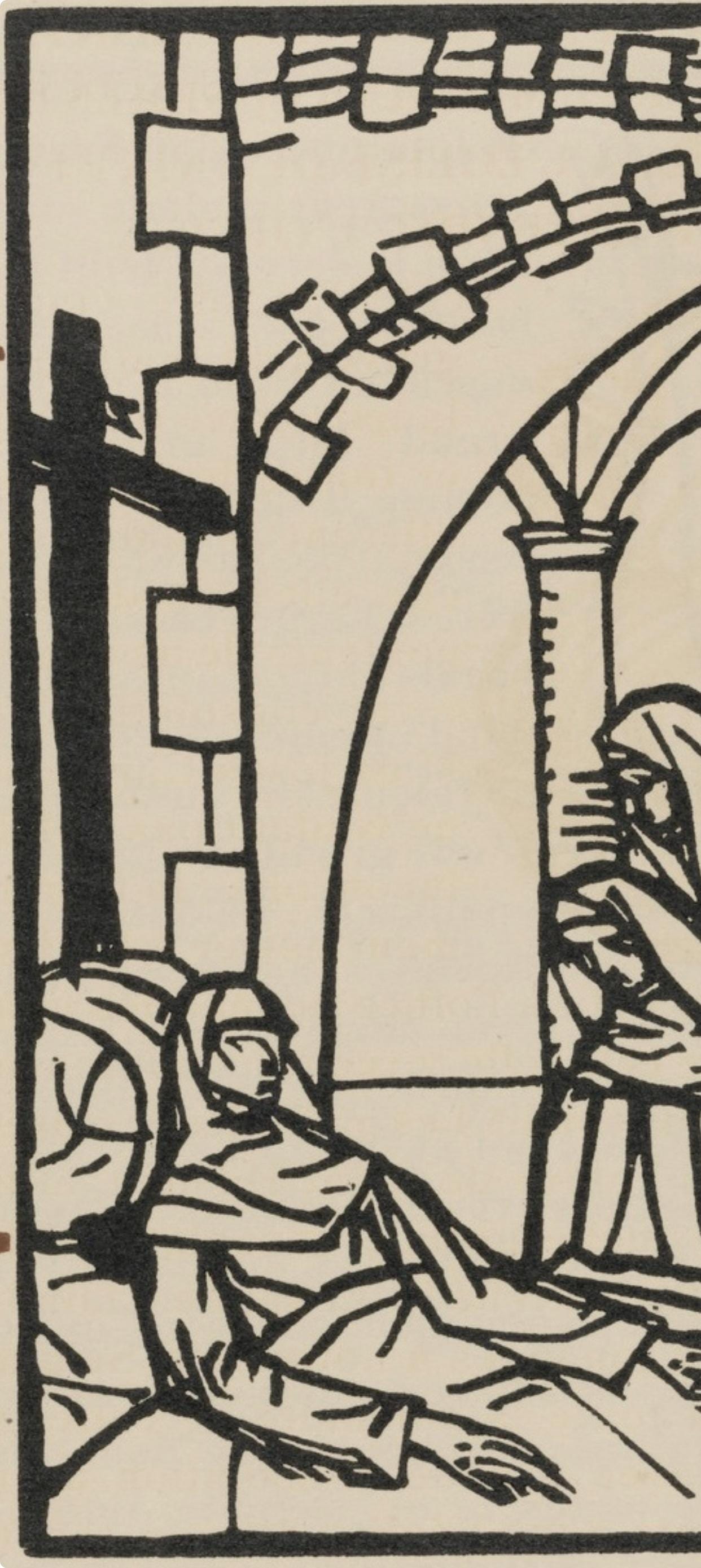 Mile Bernard, Composition (Morane, No. 100), Les Petites Fleurs De St. Franoise, Woodcut