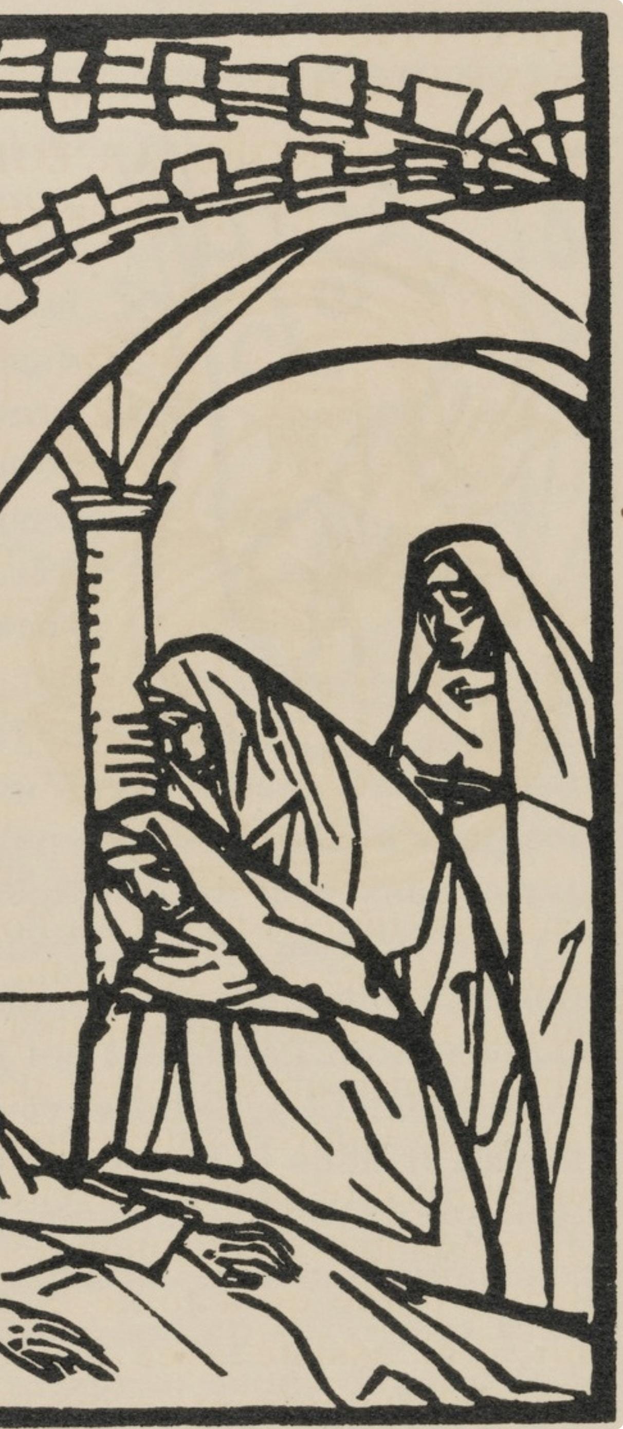 Mile Bernard, Composition (Morane, No. 100), Les Petites Fleurs De St. Franoise, Woodcut