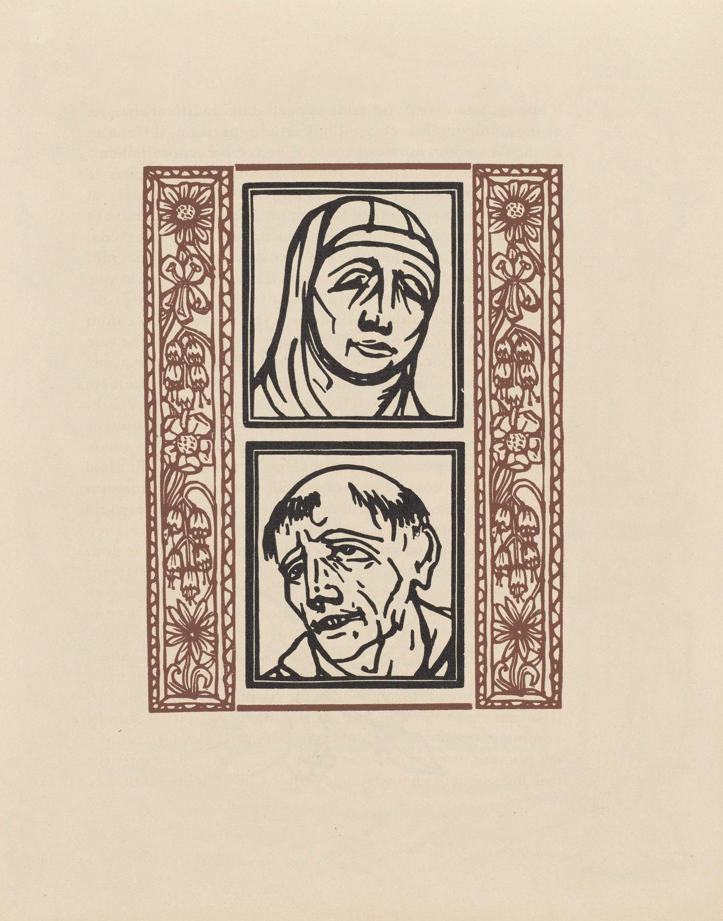 Mile Bernard, Composition (Morane, No. 100), Les Petites Fleurs De St. Franoise, Woodcut