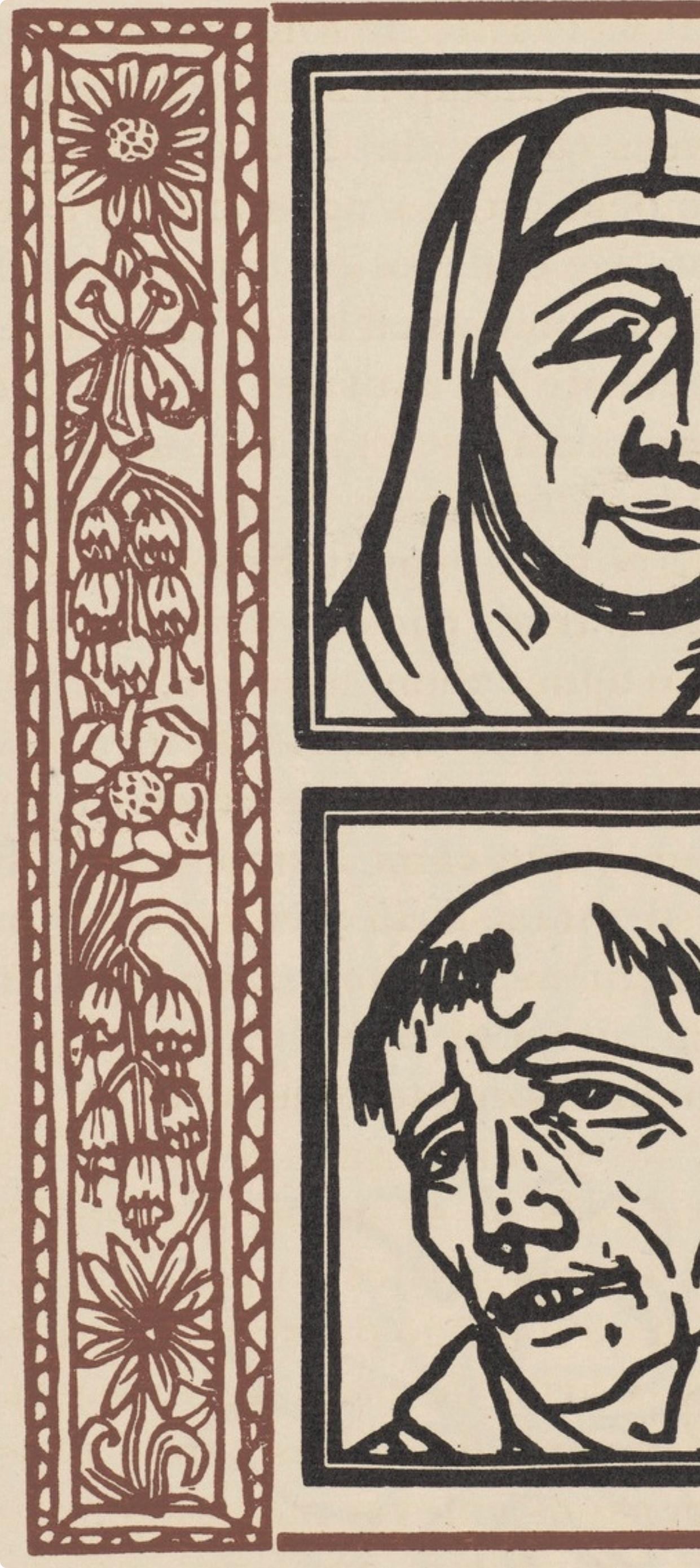 Mile Bernard, Composition (Morane, No. 100), Les Petites Fleurs De St. Franoise, Woodcut