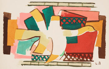 Georges Braque, Composition, Braque Espaces, 13 Dessins, Lavis, Aquarelles, Lithograph
