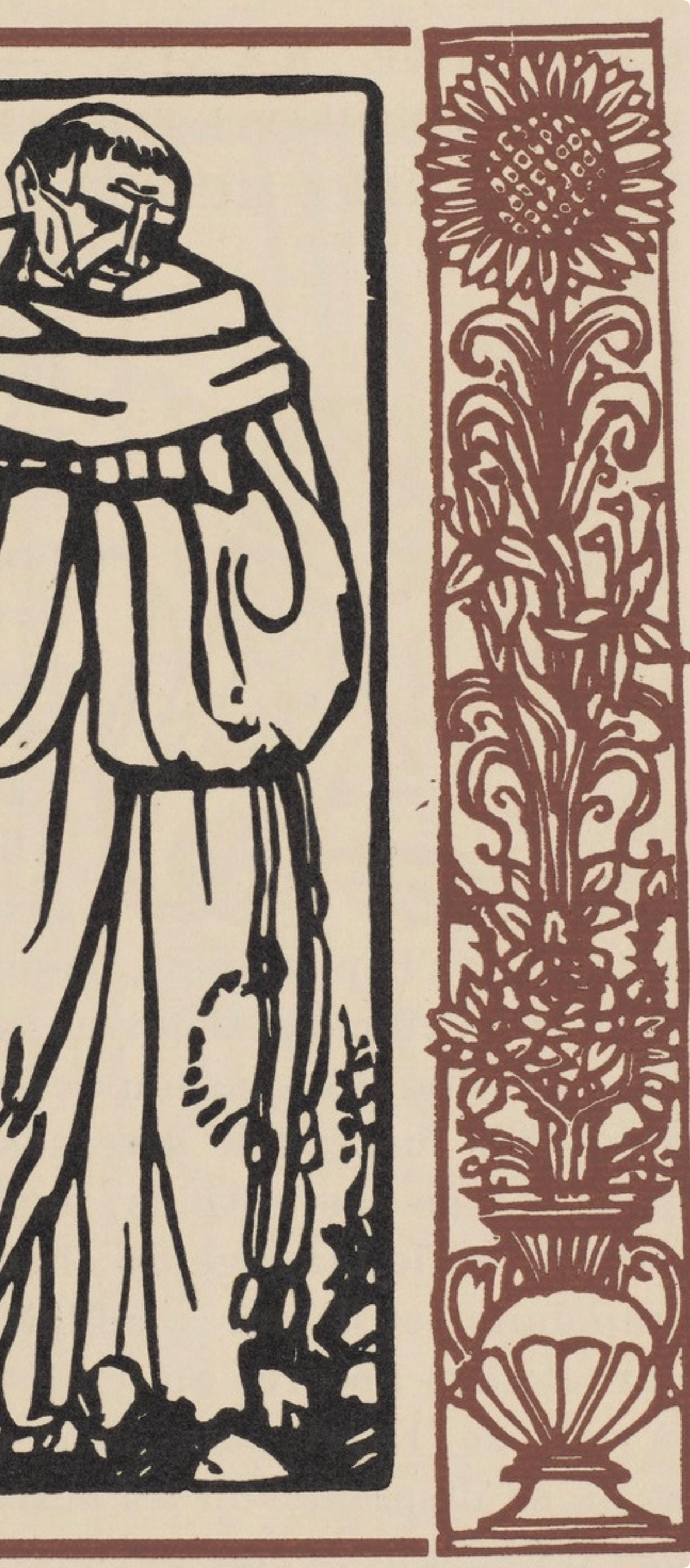Mile Bernard, Composition (Morane, No. 100), Les Petites Fleurs De St. Franoise, Woodcut