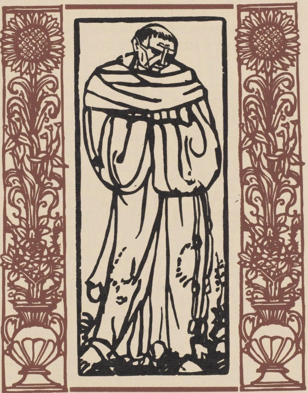 Mile Bernard, Composition (Morane, No. 100), Les Petites Fleurs De St. Franoise, Woodcut