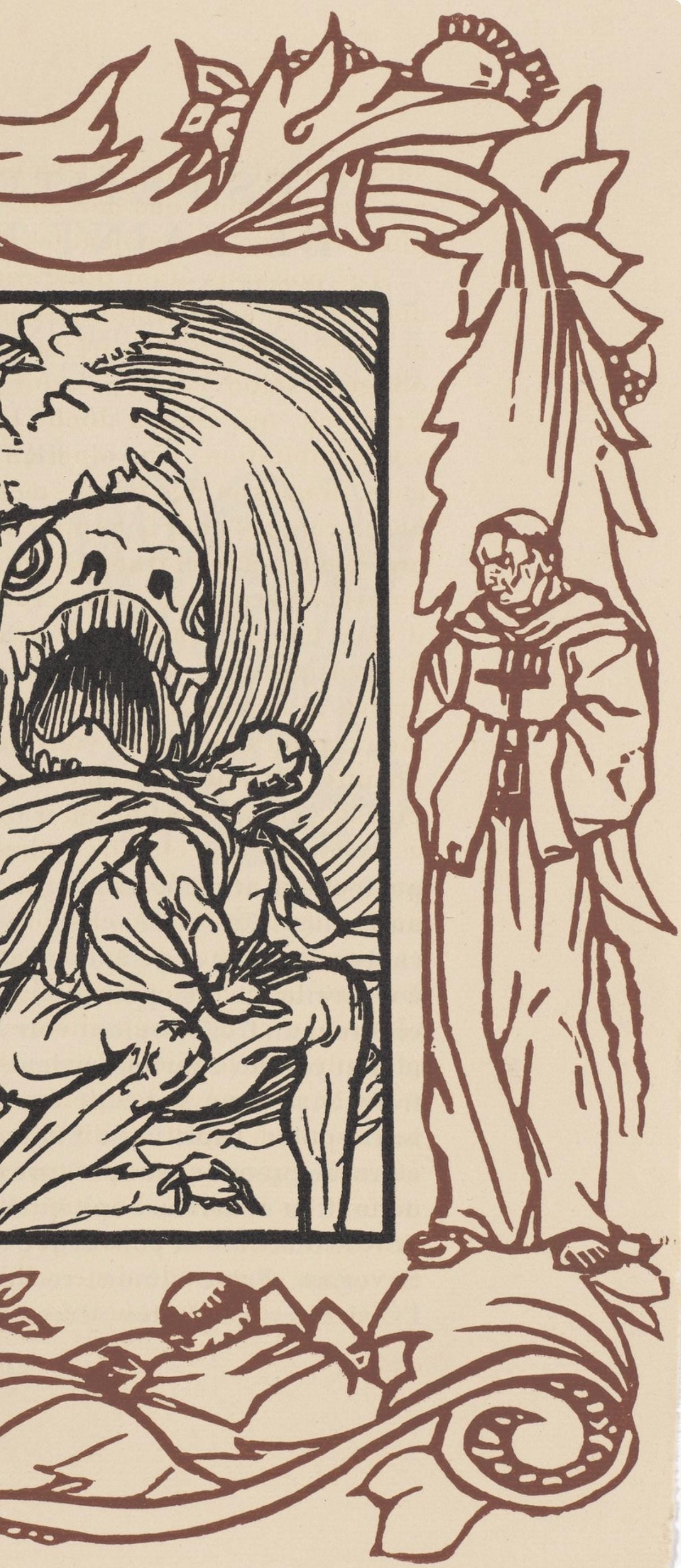 Mile Bernard, Composition (Morane, No. 100), Les Petites Fleurs De St. Franoise, Woodcut