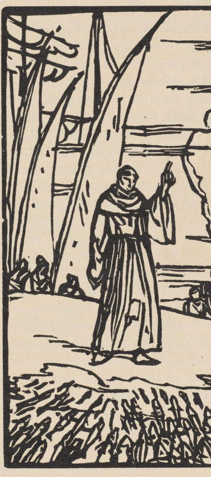 Mile Bernard, Composition (Morane, No. 100), Les Petites Fleurs De St. Franoise, Woodcut
