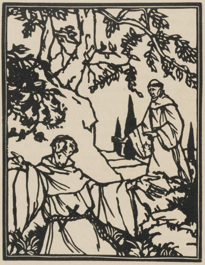 Mile Bernard, Composition (Morane, No. 100), Les Petites Fleurs De St. Franoise, Woodcut