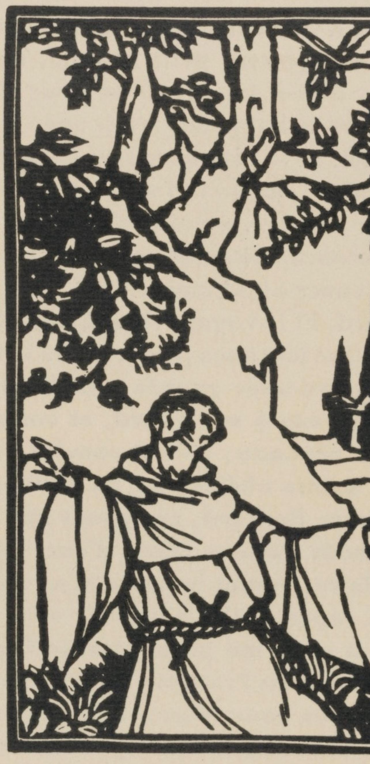 Mile Bernard, Composition (Morane, No. 100), Les Petites Fleurs De St. Franoise, Woodcut