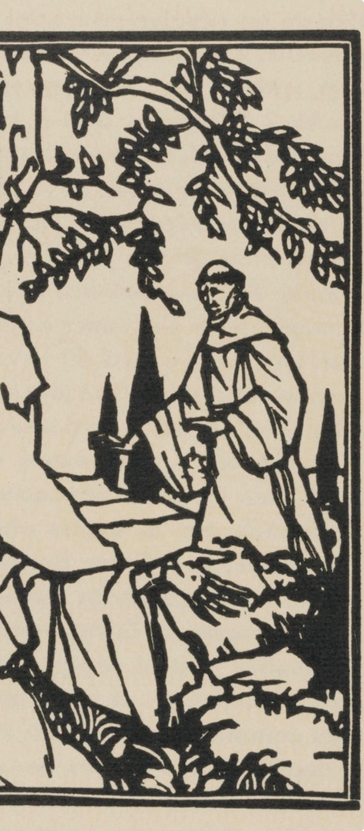 Mile Bernard, Composition (Morane, No. 100), Les Petites Fleurs De St. Franoise, Woodcut