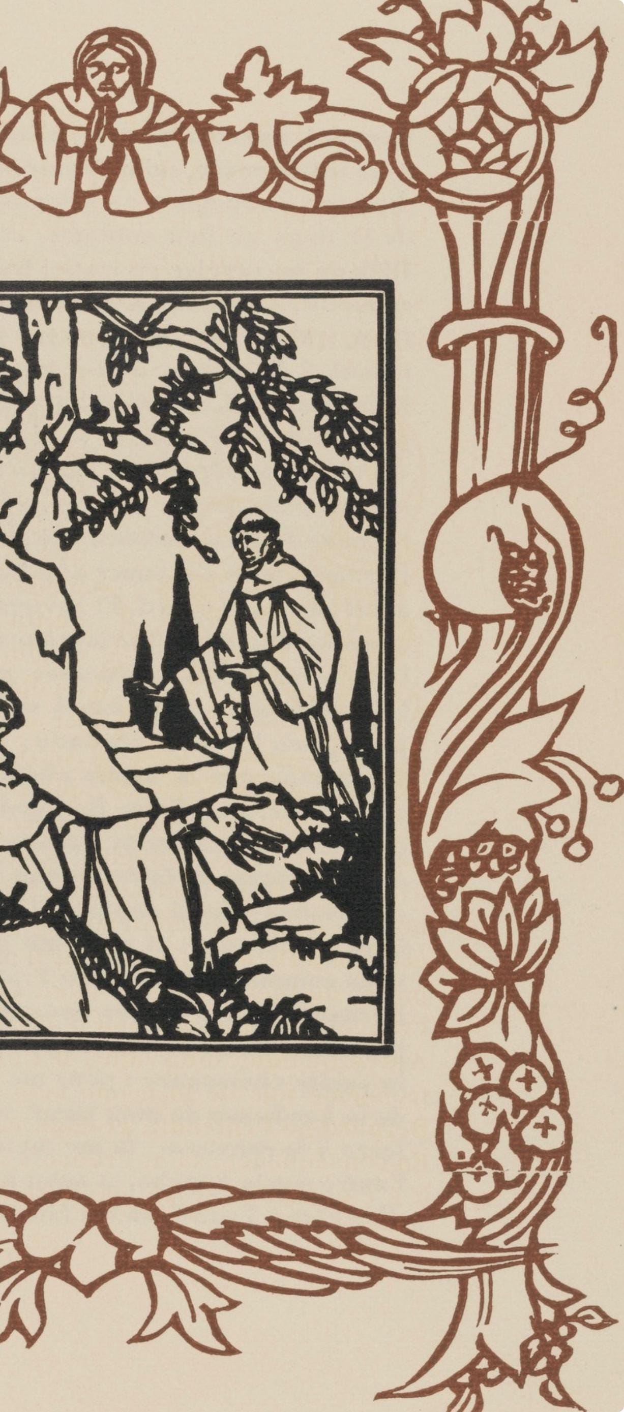 Mile Bernard, Composition (Morane, No. 100), Les Petites Fleurs De St. Franoise, Woodcut