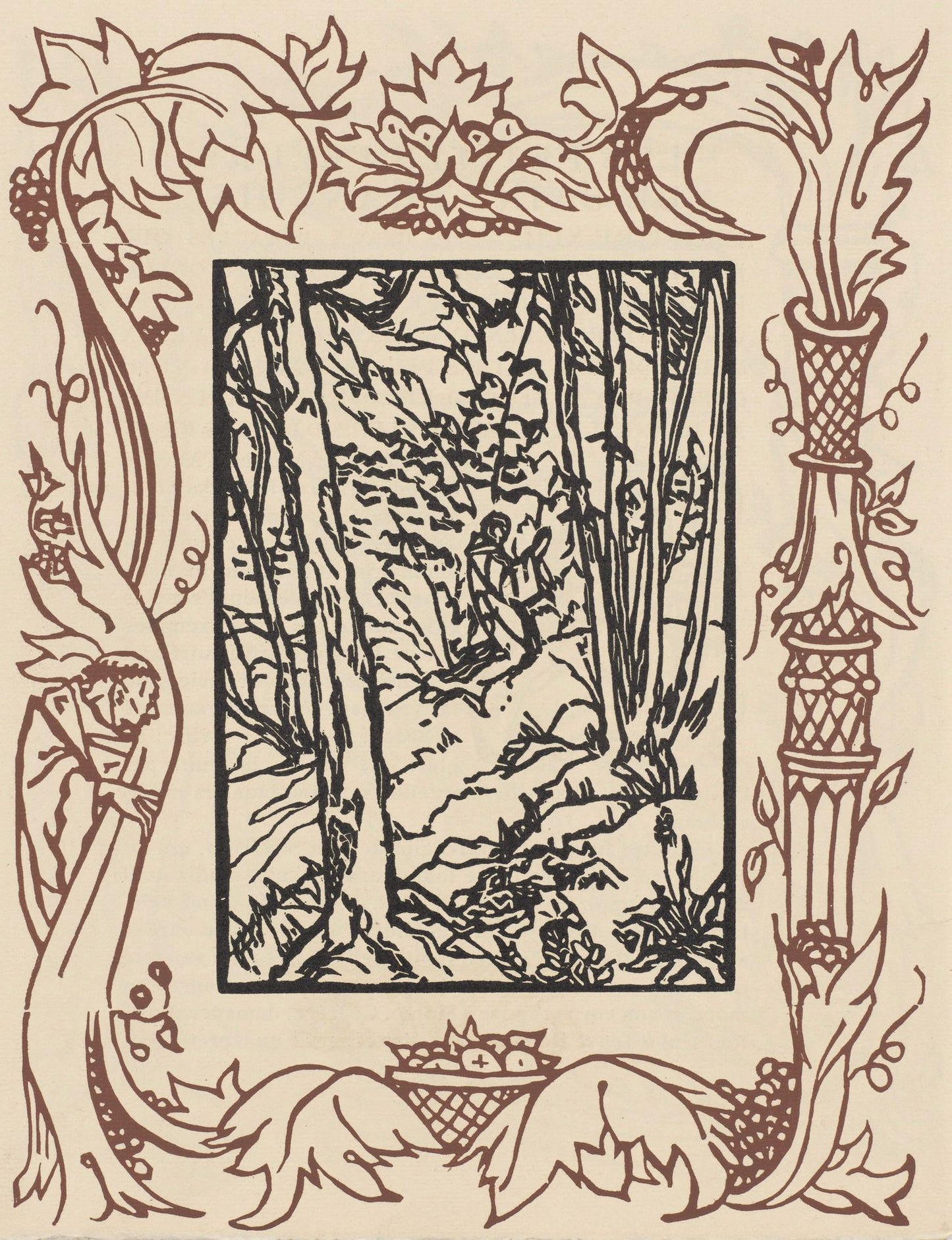 Mile Bernard, Composition (Morane, No. 100), Les Petites Fleurs De St. Franoise, Woodcut