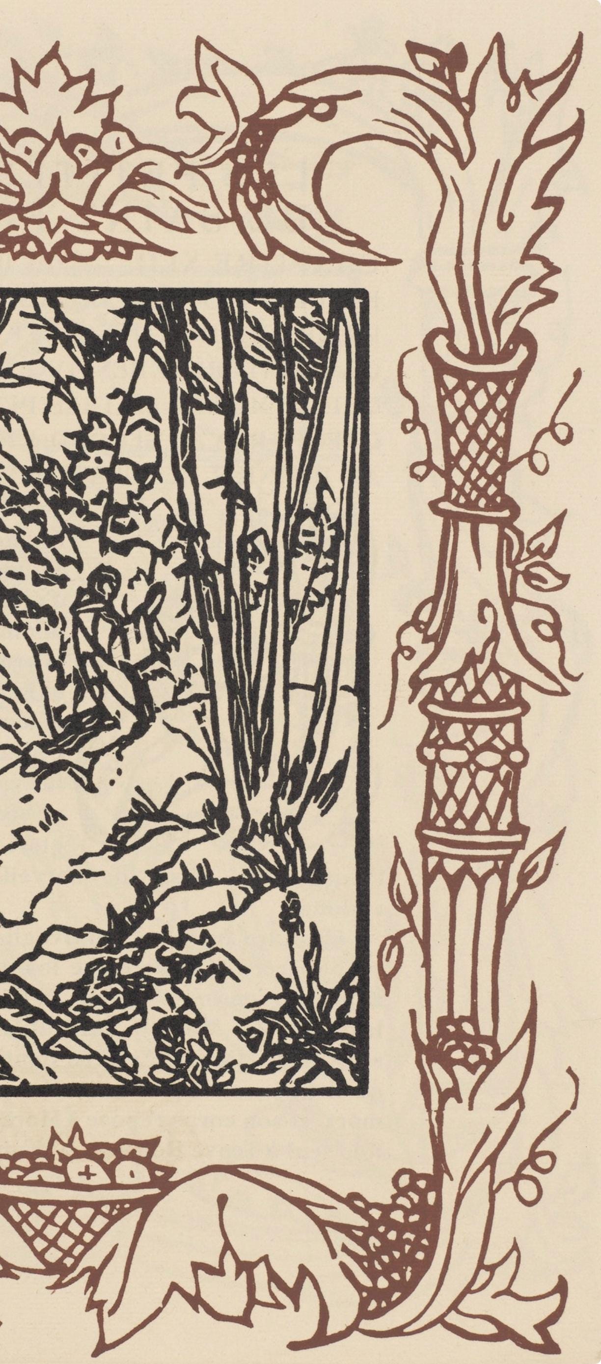 Mile Bernard, Composition (Morane, No. 100), Les Petites Fleurs De St. Franoise, Woodcut