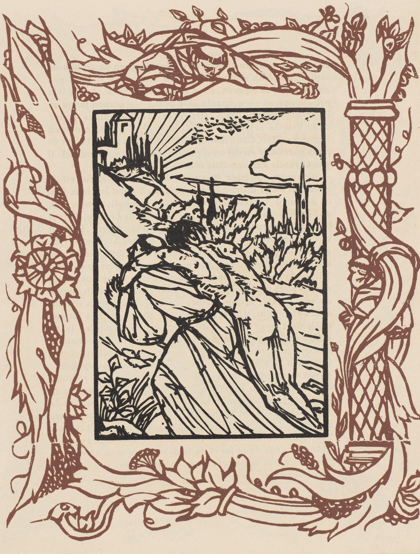 Mile Bernard, Composition (Morane, No. 100), Les Petites Fleurs De St. Franoise, Woodcut