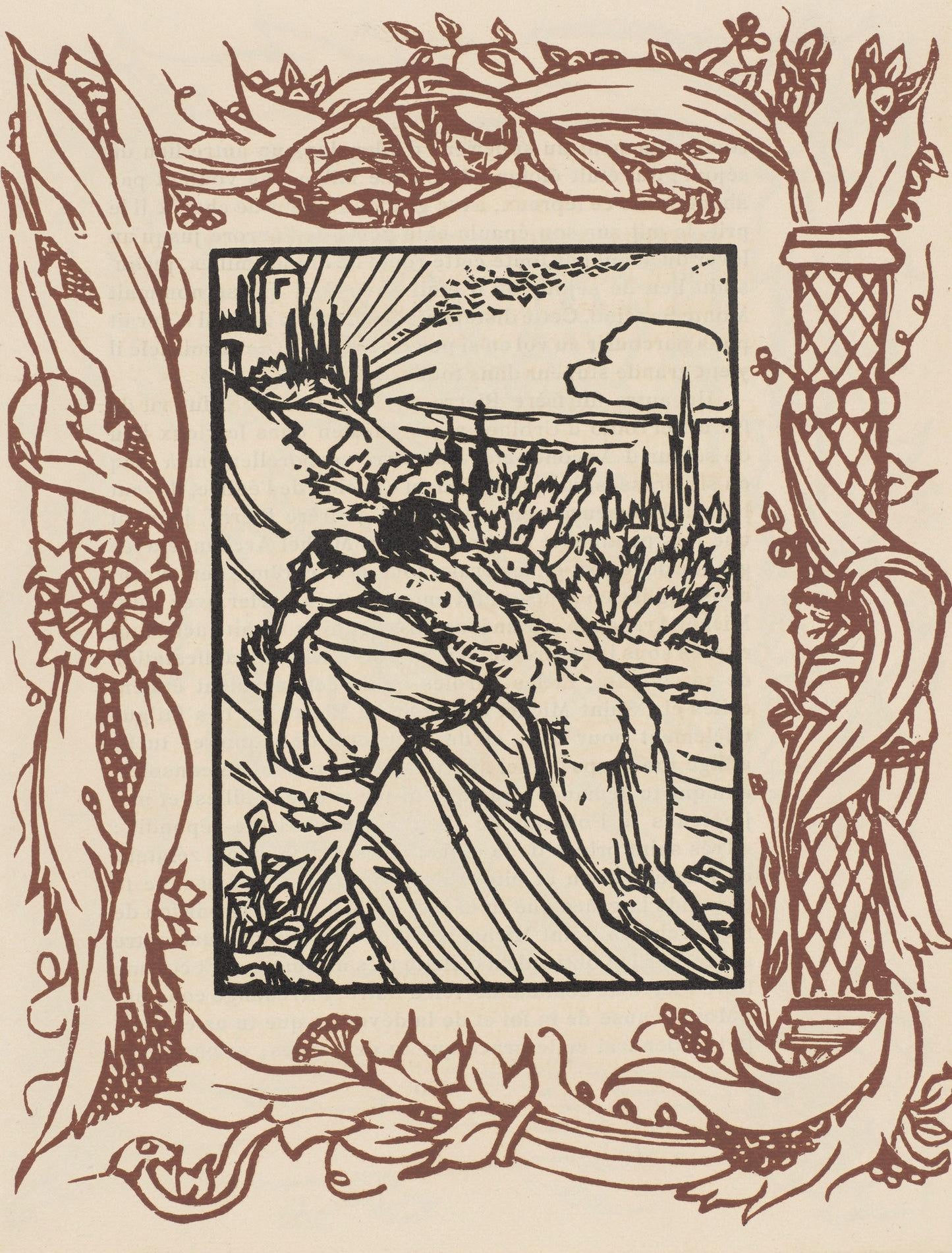 Mile Bernard, Composition (Morane, No. 100), Les Petites Fleurs De St. Franoise, Woodcut