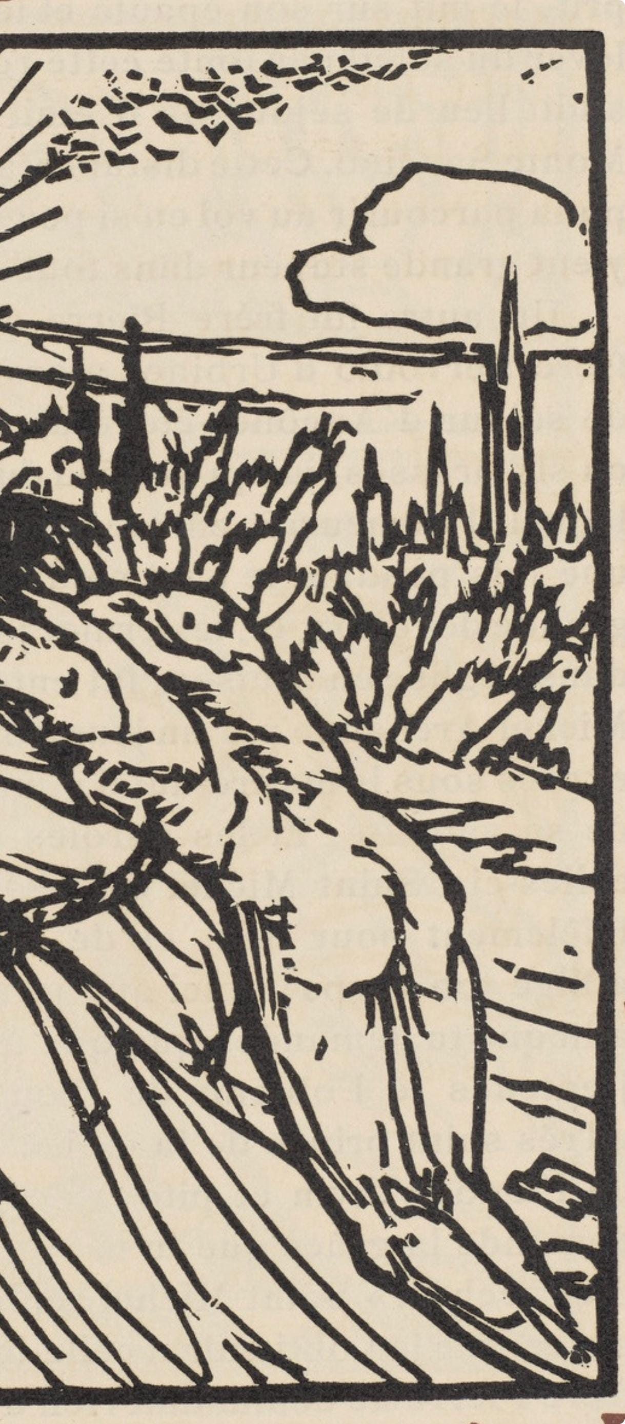 Mile Bernard, Composition (Morane, No. 100), Les Petites Fleurs De St. Franoise, Woodcut