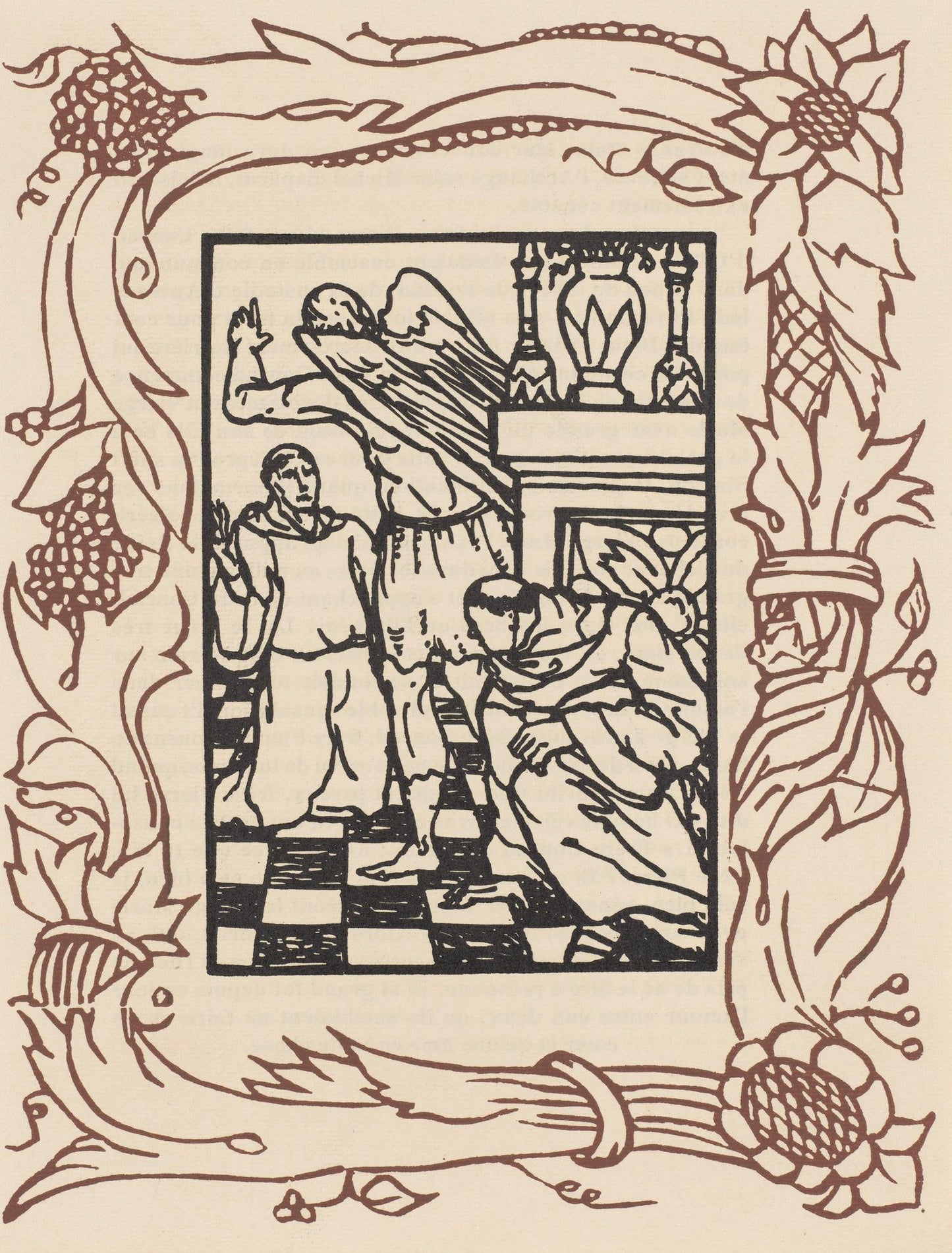 Mile Bernard, Composition (Morane, No. 100), Les Petites Fleurs De St. Franoise, Woodcut