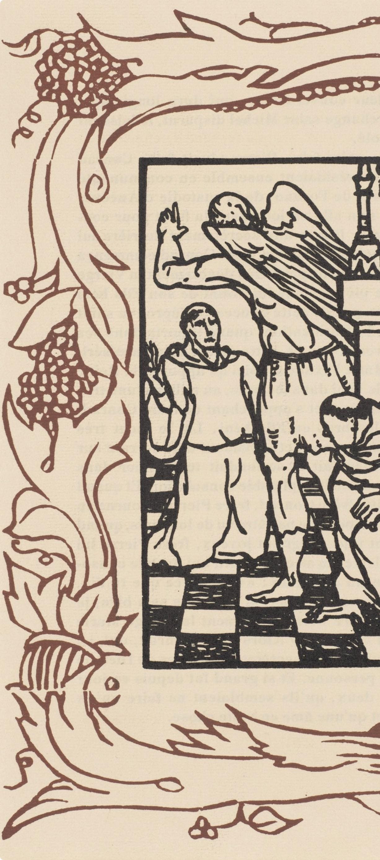 Mile Bernard, Composition (Morane, No. 100), Les Petites Fleurs De St. Franoise, Woodcut