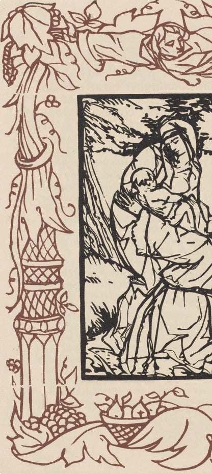 Mile Bernard, Composition (Morane, No. 100), Les Petites Fleurs De St. Franoise, Woodcut