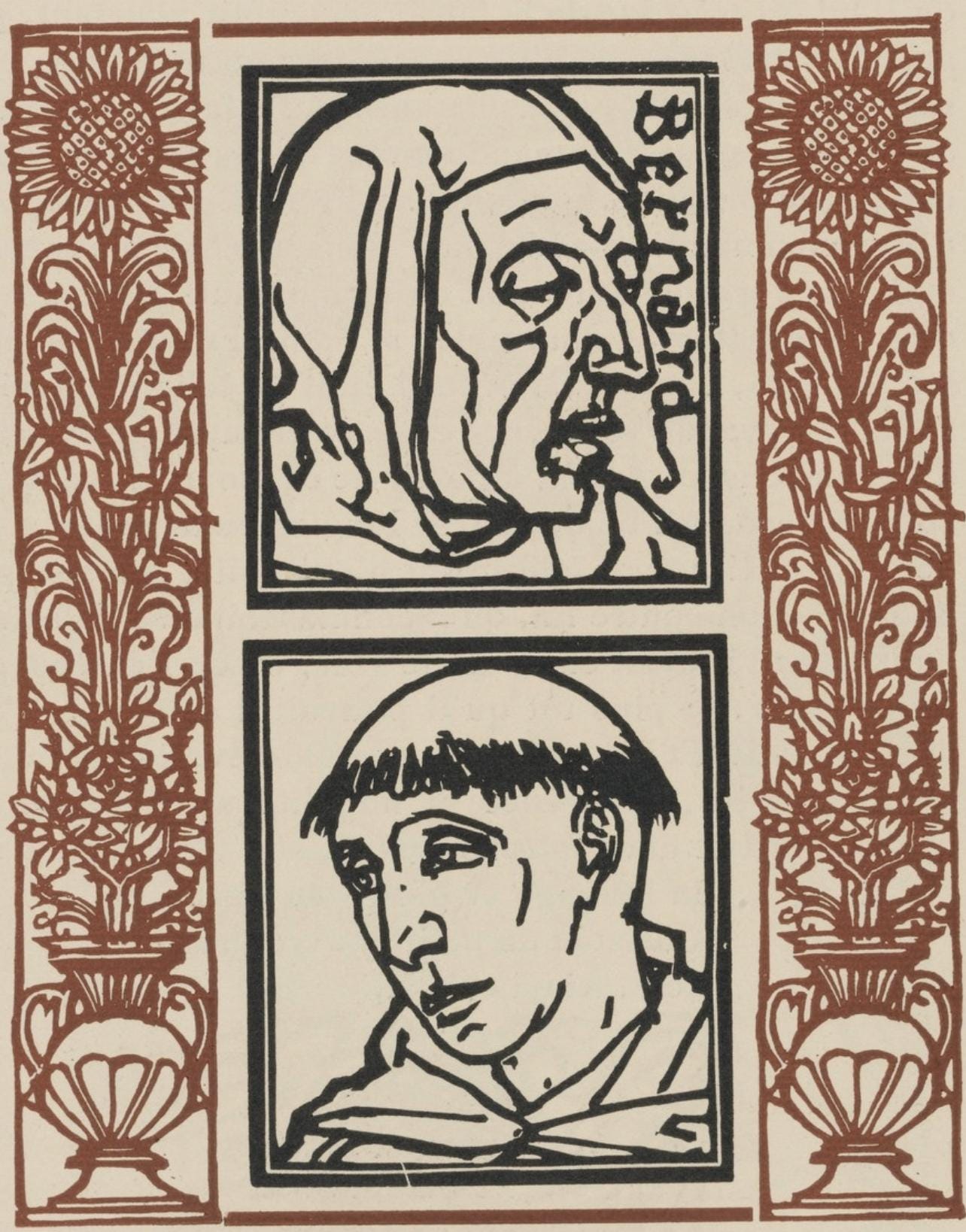 Mile Bernard, Composition (Morane, No. 100), Les Petites Fleurs De St. Franoise, Woodcut