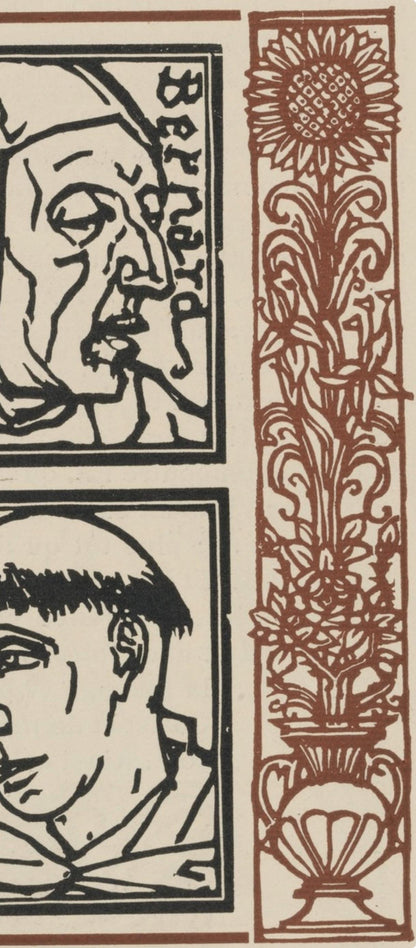 Mile Bernard, Composition (Morane, No. 100), Les Petites Fleurs De St. Franoise, Woodcut