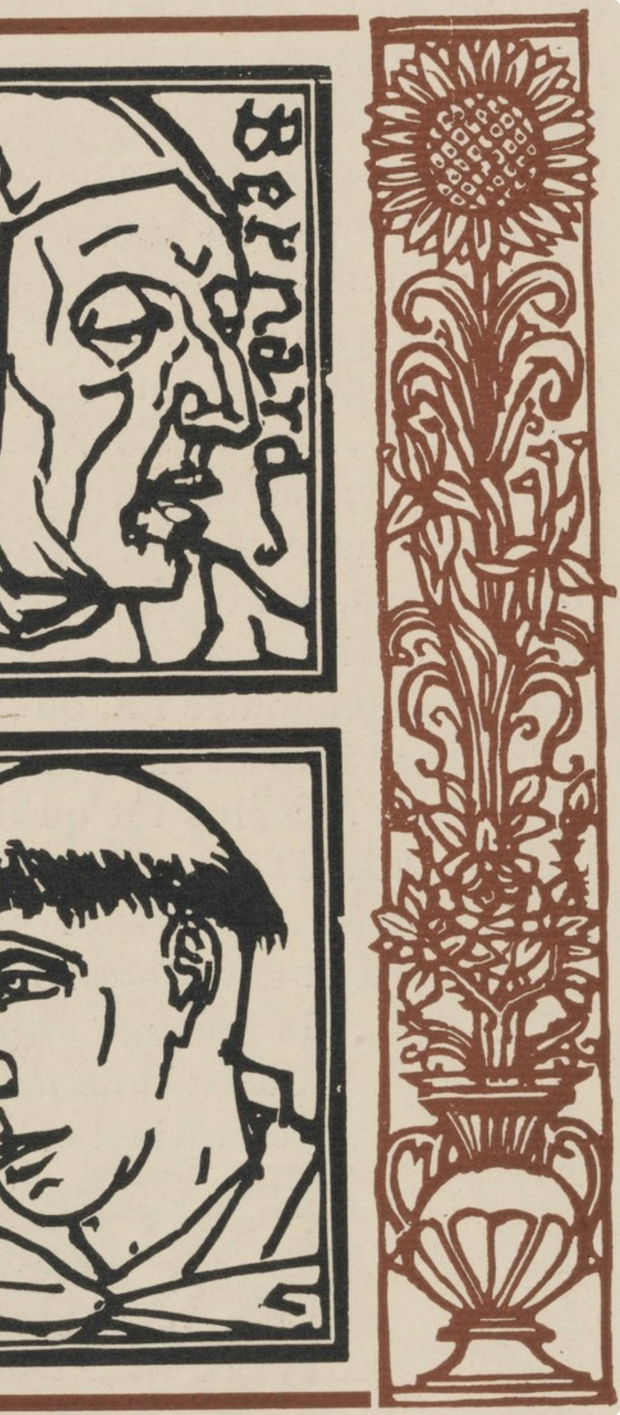 Mile Bernard, Composition (Morane, No. 100), Les Petites Fleurs De St. Franoise, Woodcut