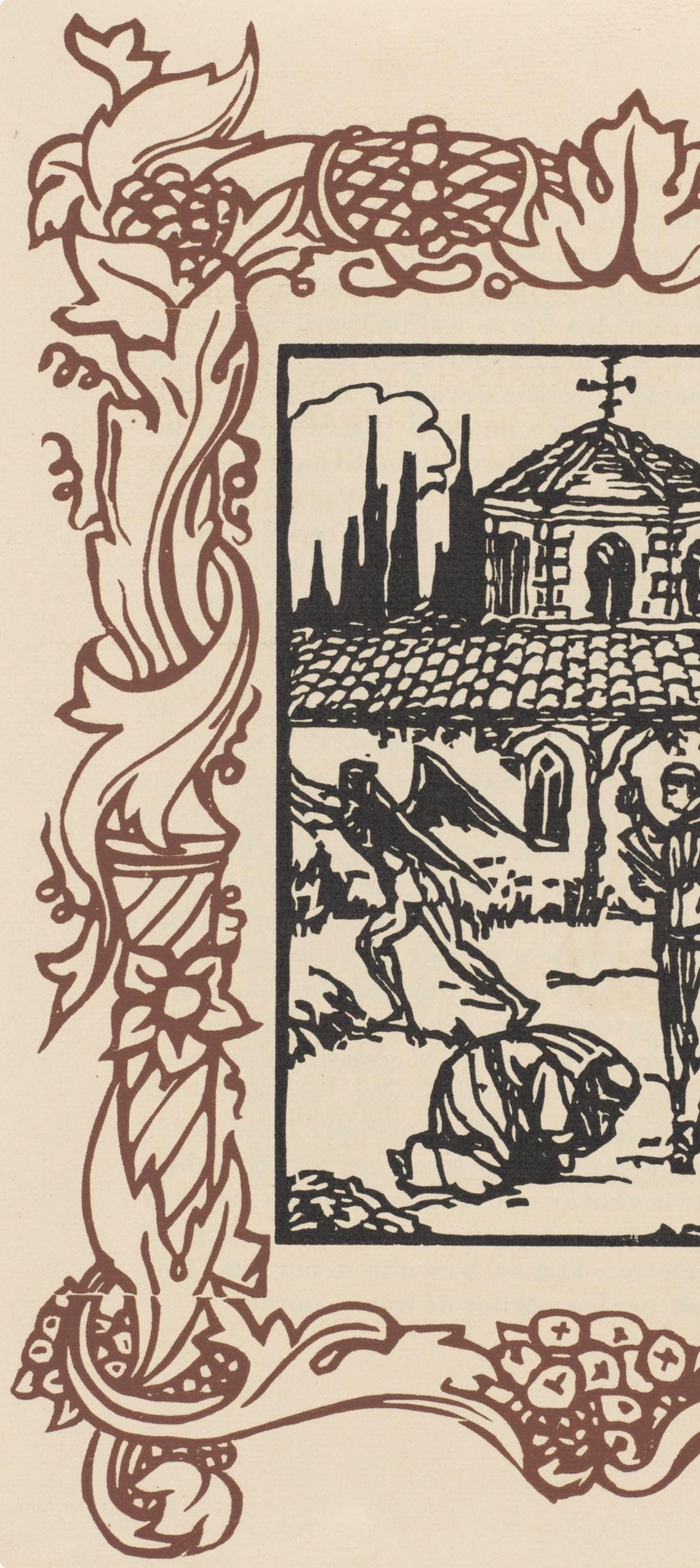 Mile Bernard, Composition (Morane, No. 100), Les Petites Fleurs De St. Franoise, Woodcut