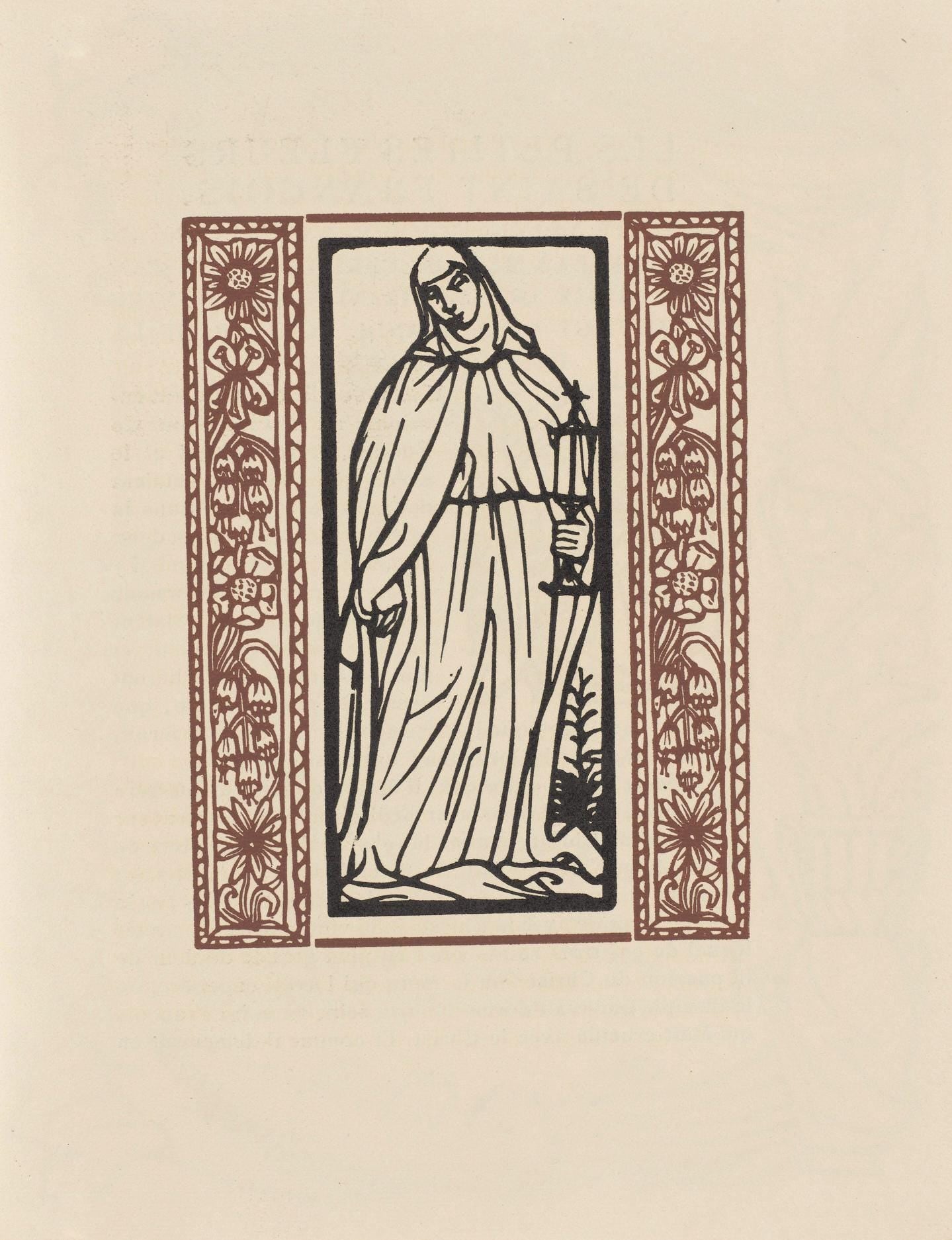 Mile Bernard, Composition (Morane, No. 100), Les Petites Fleurs De St. Franoise, Woodcut
