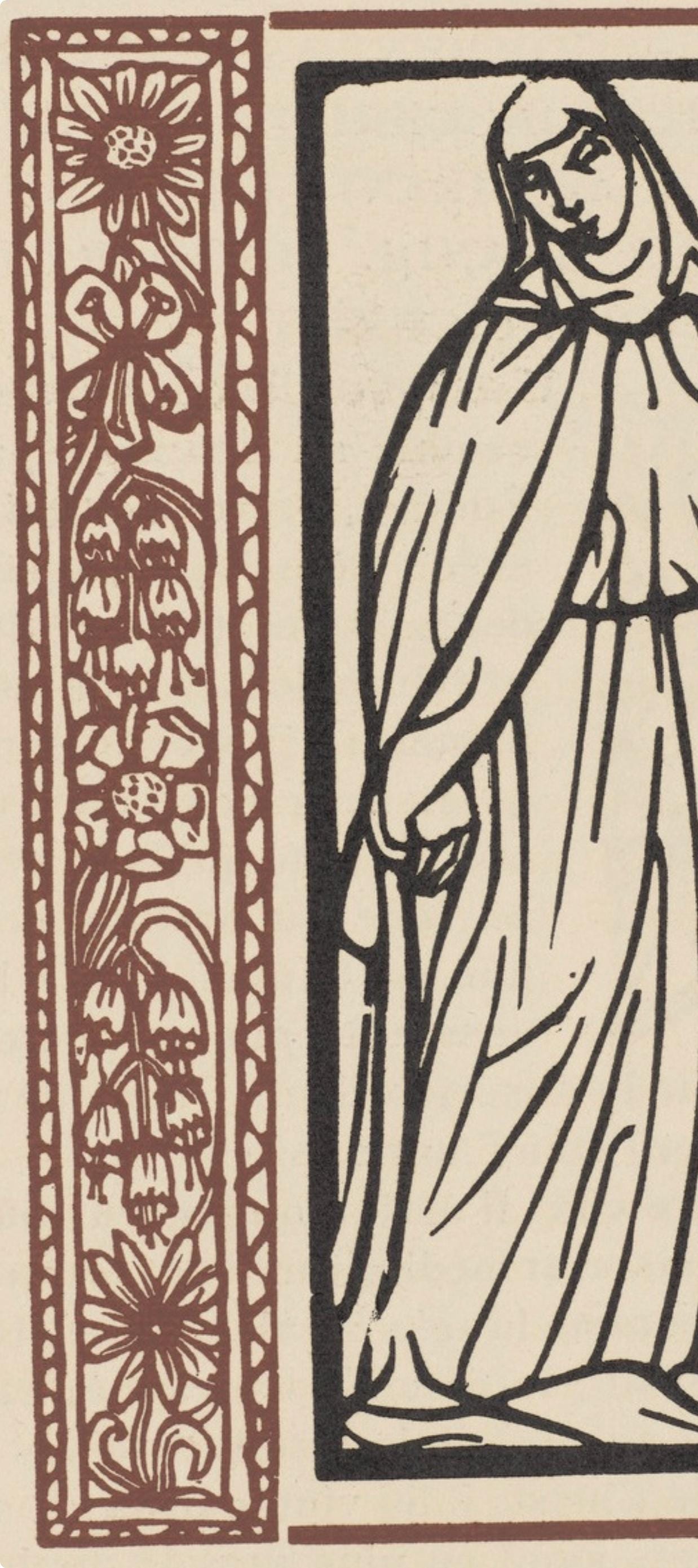 Mile Bernard, Composition (Morane, No. 100), Les Petites Fleurs De St. Franoise, Woodcut