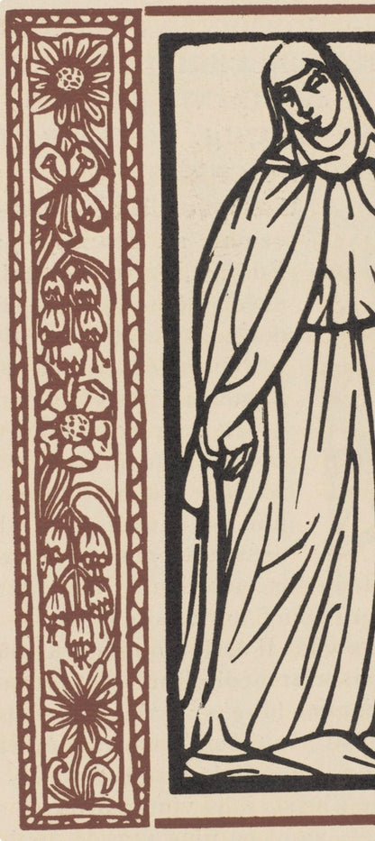 Mile Bernard, Composition (Morane, No. 100), Les Petites Fleurs De St. Franoise, Woodcut