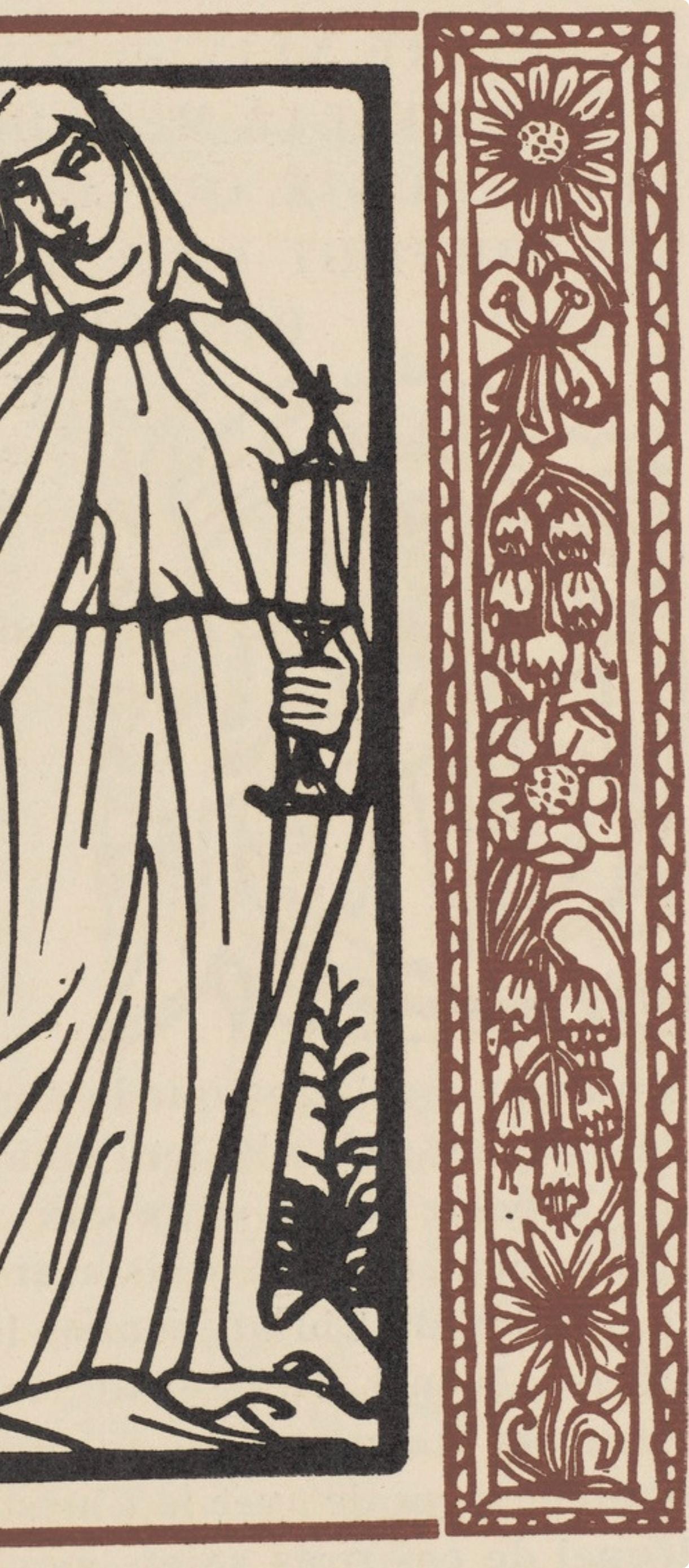 Mile Bernard, Composition (Morane, No. 100), Les Petites Fleurs De St. Franoise, Woodcut