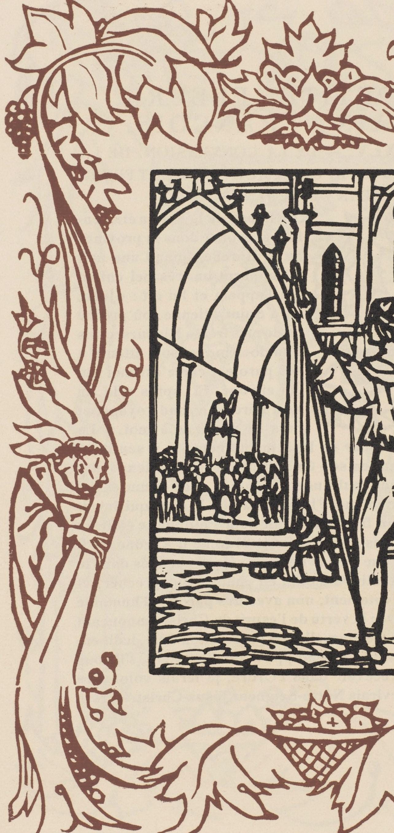 Mile Bernard, Composition (Morane, No. 100), Les Petites Fleurs De St. Franoise, Woodcut