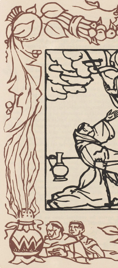 Mile Bernard, Composition (Morane, No. 100), Les Petites Fleurs De St. Franoise, Woodcut