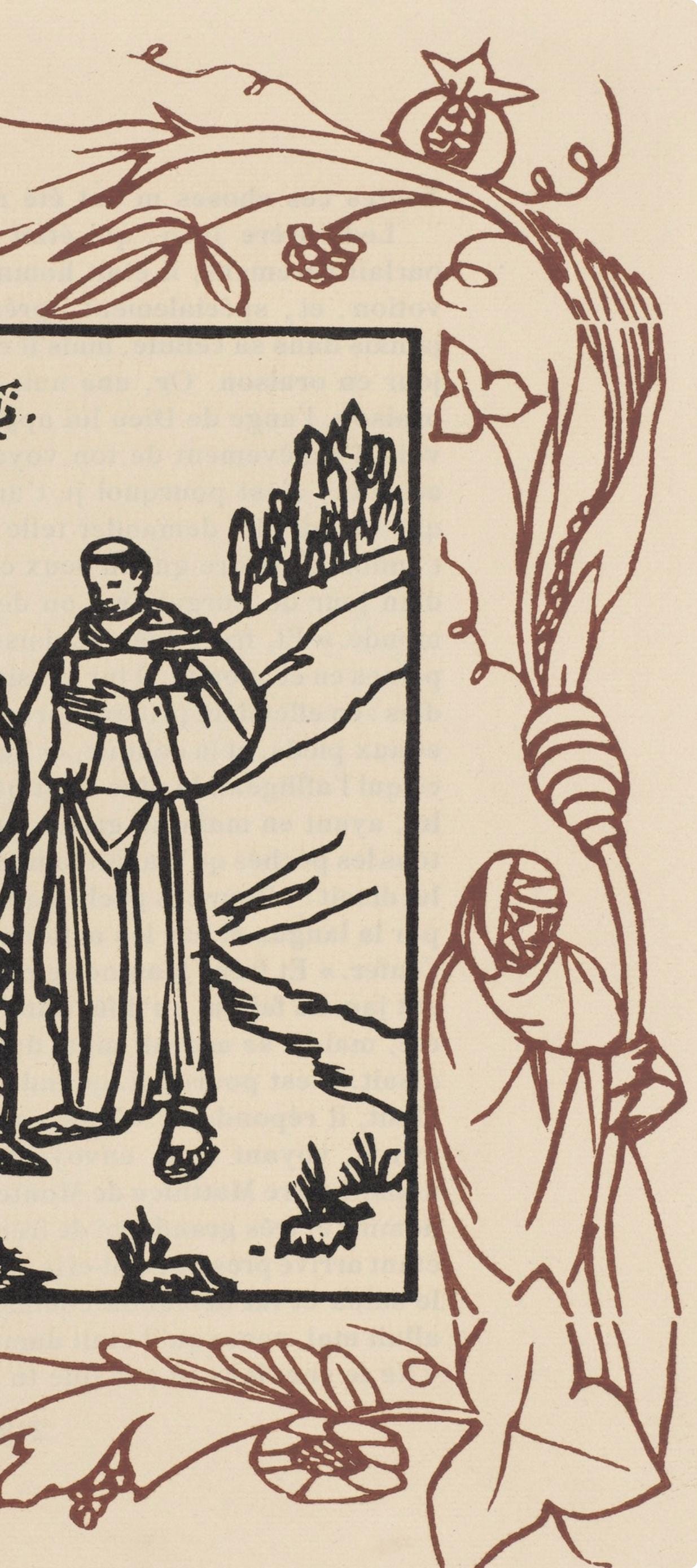 Mile Bernard, Composition (Morane, No. 100), Les Petites Fleurs De St. Franoise, Woodcut