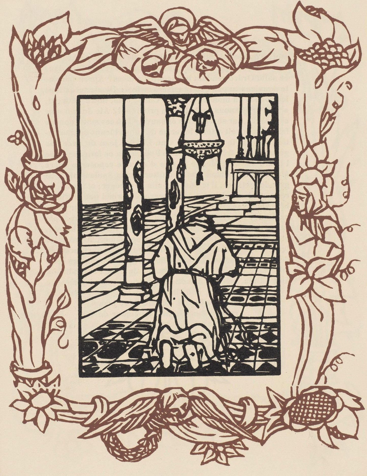 Mile Bernard, Composition (Morane, No. 100), Les Petites Fleurs De St. Franoise, Woodcut