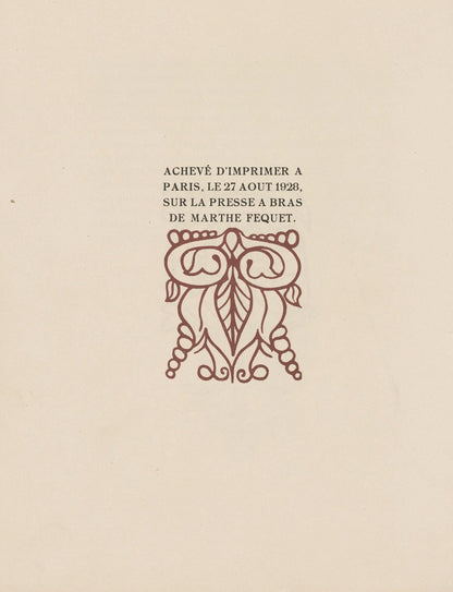 Mile Bernard, Composition (Morane, No. 100), Les Petites Fleurs De St. Franoise, Woodcut