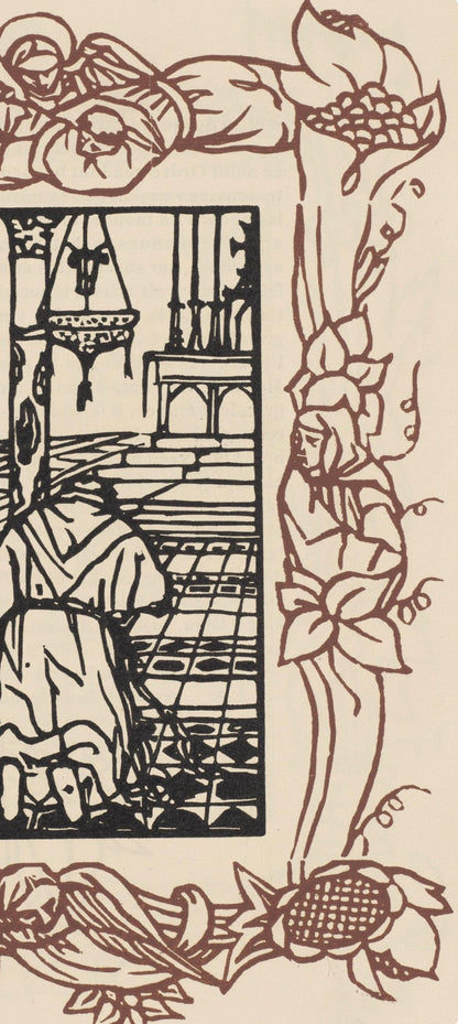 Mile Bernard, Composition (Morane, No. 100), Les Petites Fleurs De St. Franoise, Woodcut