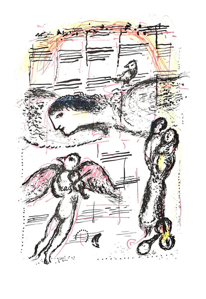 Marc Chagall, Composition (Mourlot 668-677), La Ferie Et Le Royaume, Lithograph