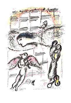 Marc Chagall, Composition (Mourlot 668-677), La Ferie Et Le Royaume, Lithograph