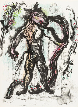 Marc Chagall, Composition (Mourlot 668-677), La Ferie Et Le Royaume, Lithograph
