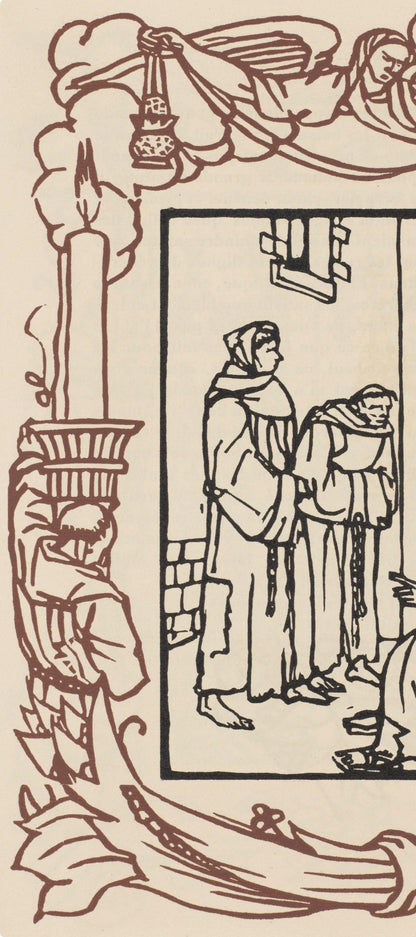Mile Bernard, Composition (Morane, No. 100), Les Petites Fleurs De St. Franoise, Woodcut