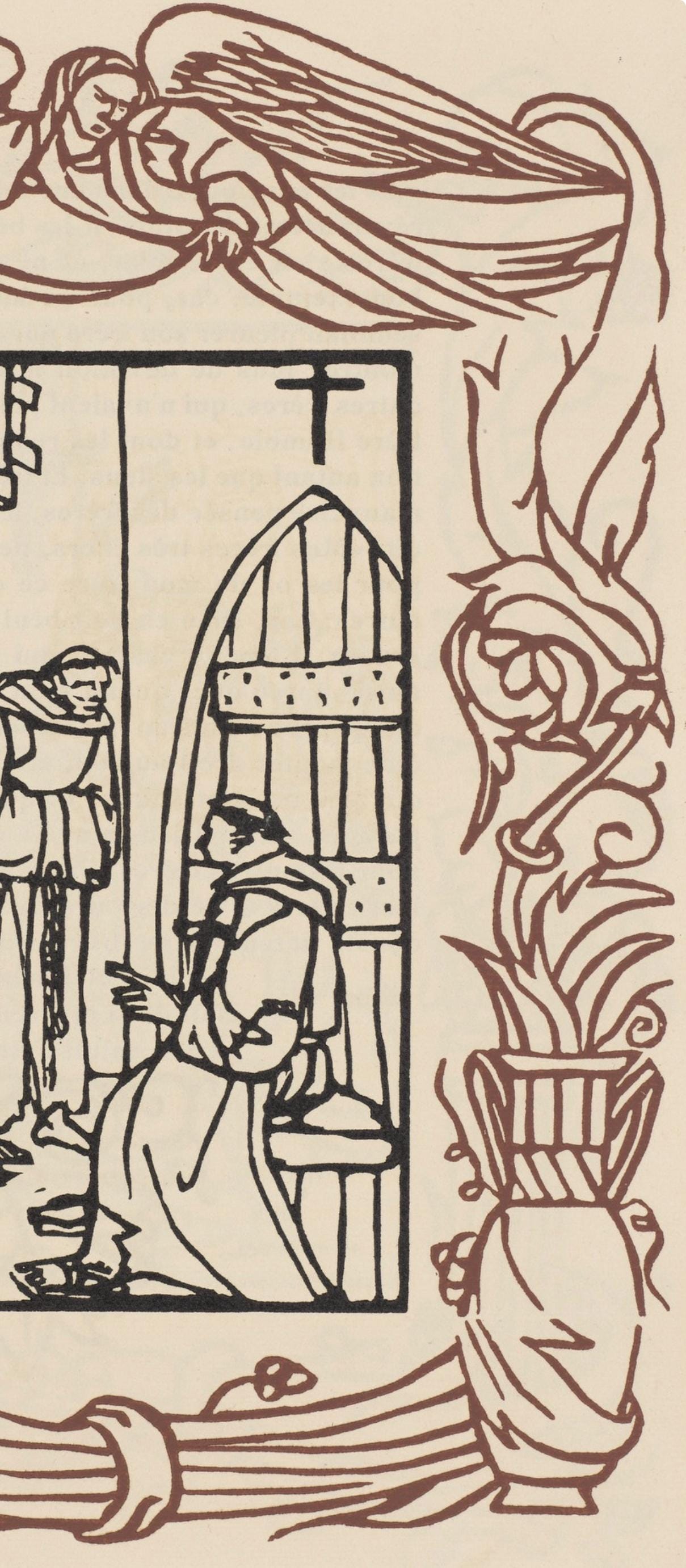 Mile Bernard, Composition (Morane, No. 100), Les Petites Fleurs De St. Franoise, Woodcut