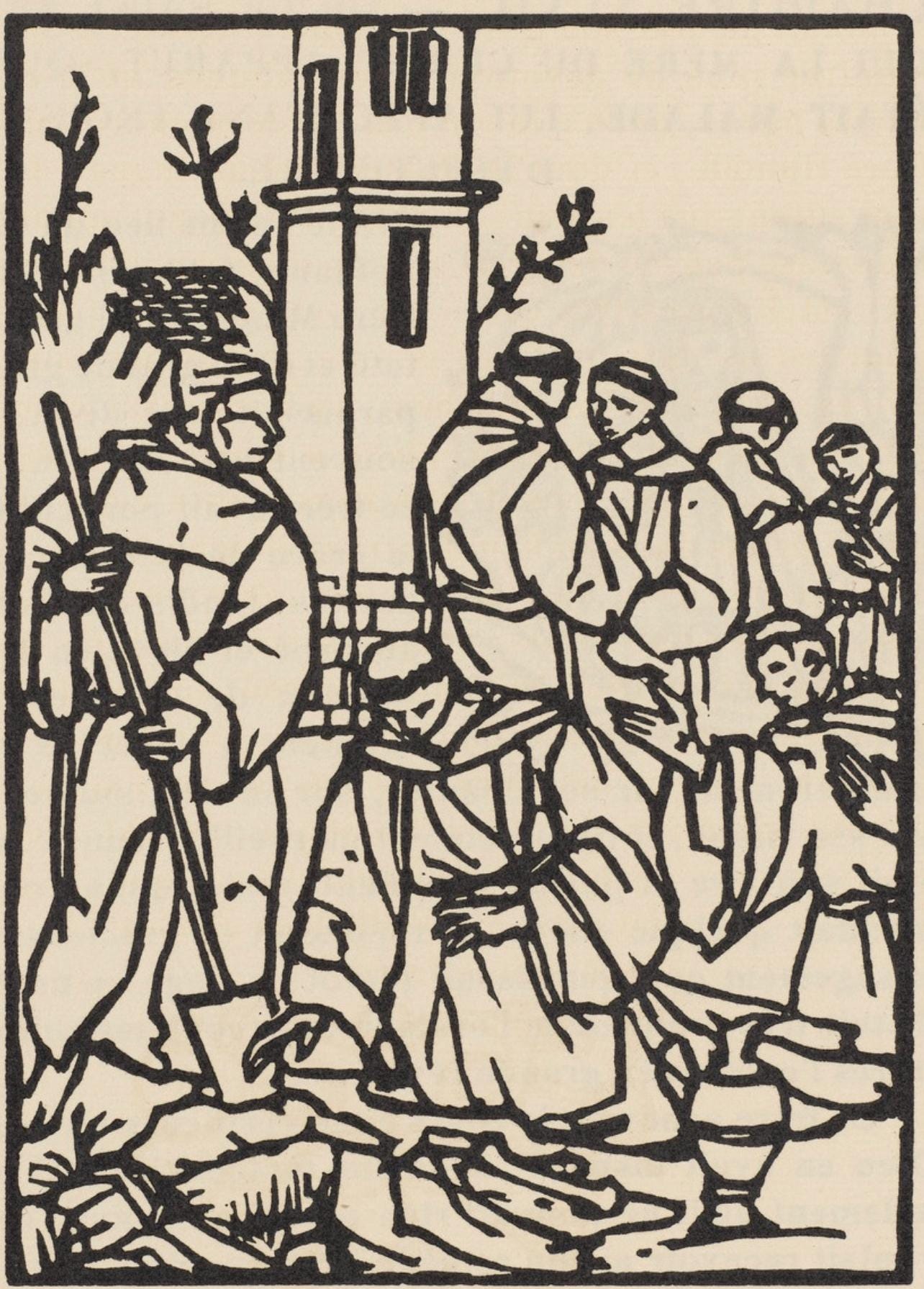 Mile Bernard, Composition (Morane, No. 100), Les Petites Fleurs De St. Franoise, Woodcut