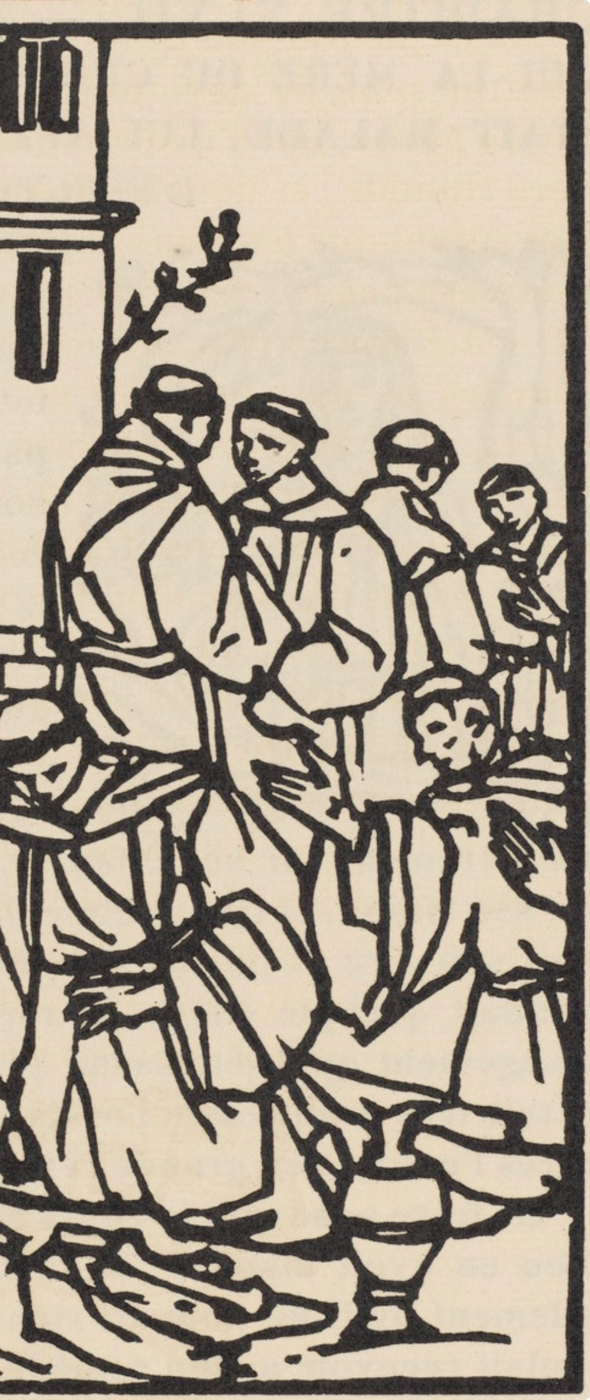 Mile Bernard, Composition (Morane, No. 100), Les Petites Fleurs De St. Franoise, Woodcut