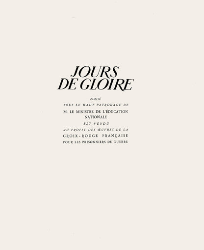 Jean Gabriel Daragns, Composition, Jours De Gloire, Histoire De La Libration De Paris, Etching