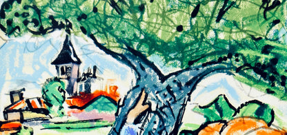 Franois Desnoyer, Le Gland Et La Citrouille, Vingt Fables De La Fontaine, Woodcut