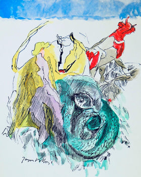 Jacques Villon, Serpent Cubiste, Vingt Fables De La Fontaine, Woodcut