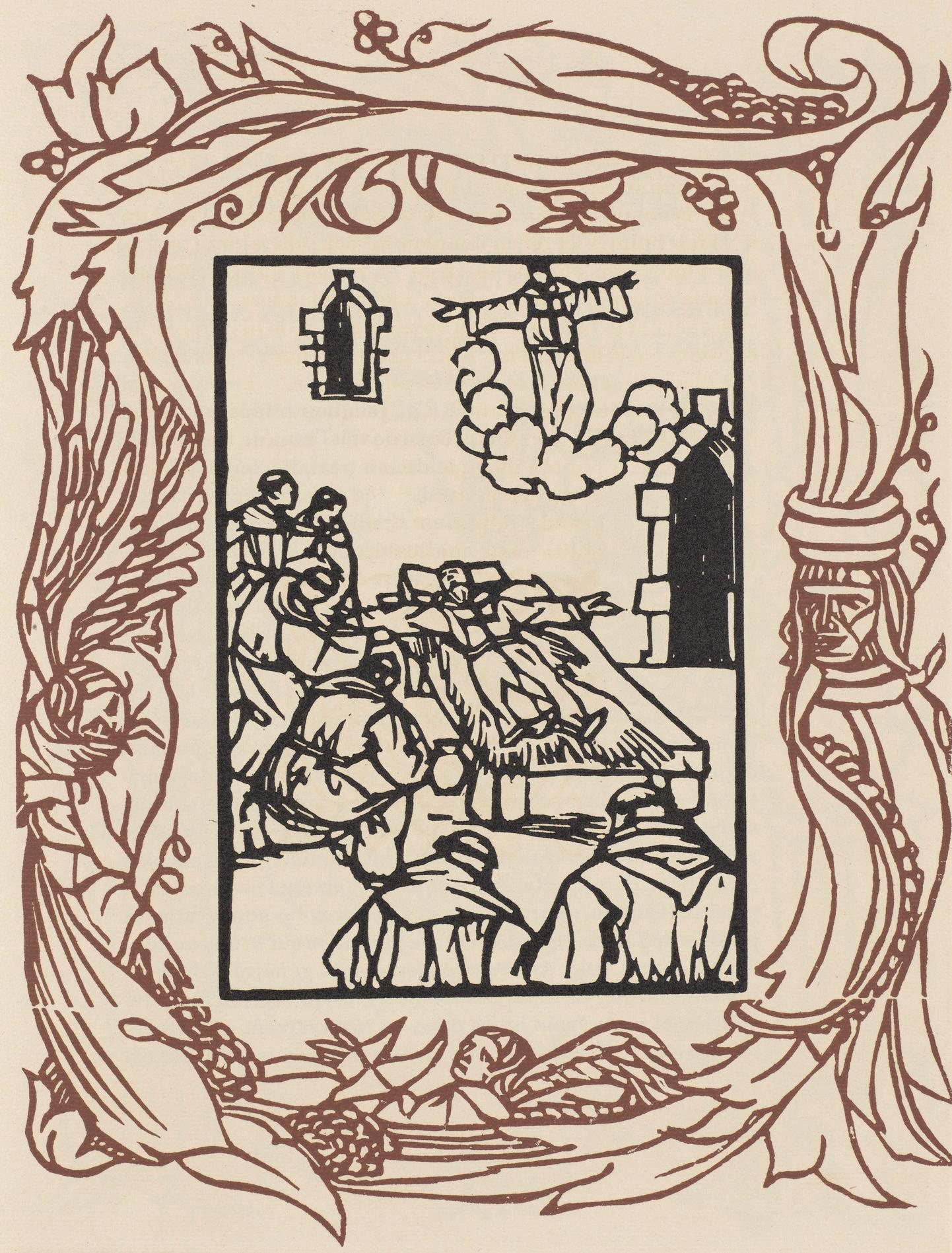 Mile Bernard, Composition (Morane, No. 100), Les Petites Fleurs De St. Franoise, Woodcut
