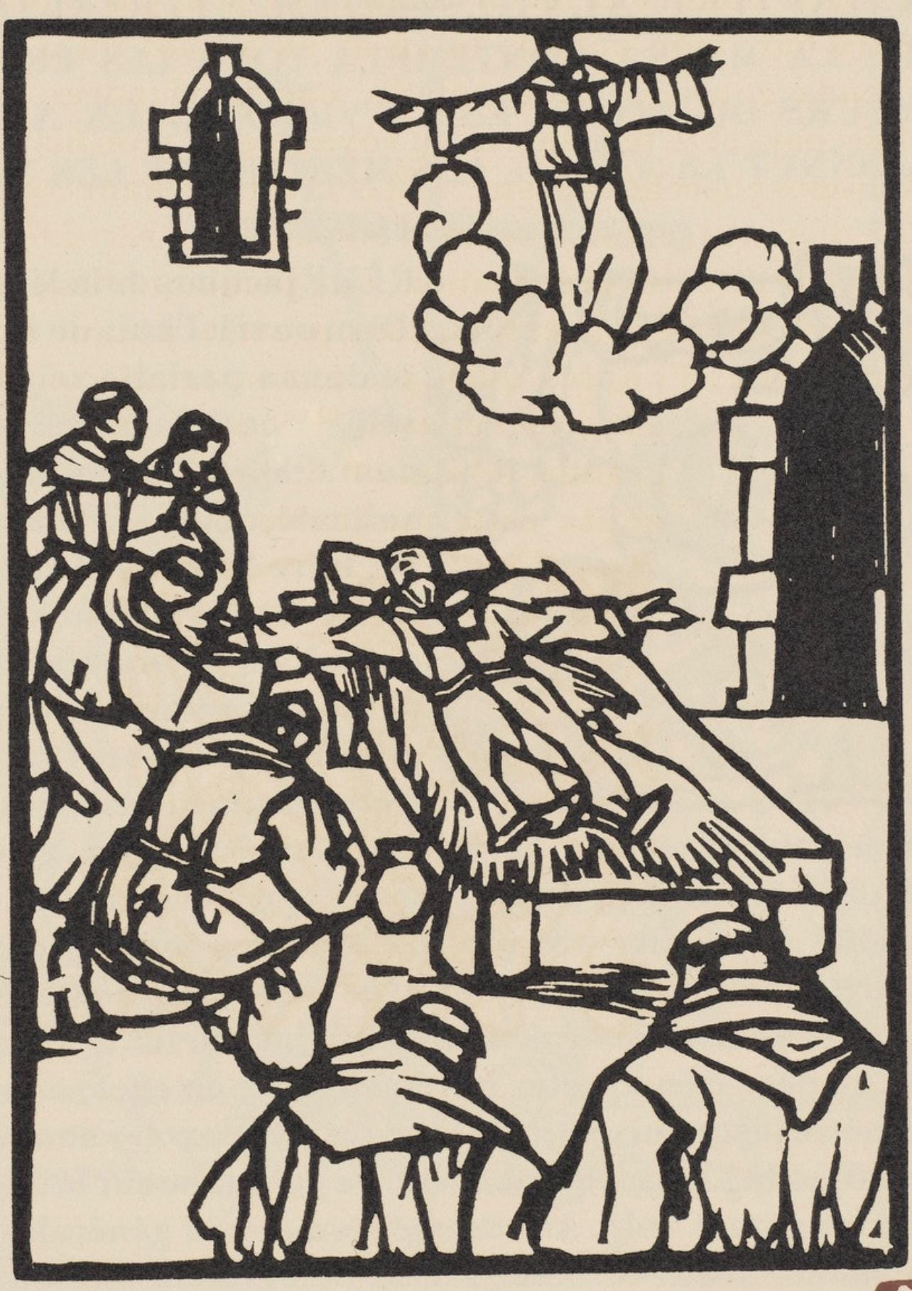 Mile Bernard, Composition (Morane, No. 100), Les Petites Fleurs De St. Franoise, Woodcut