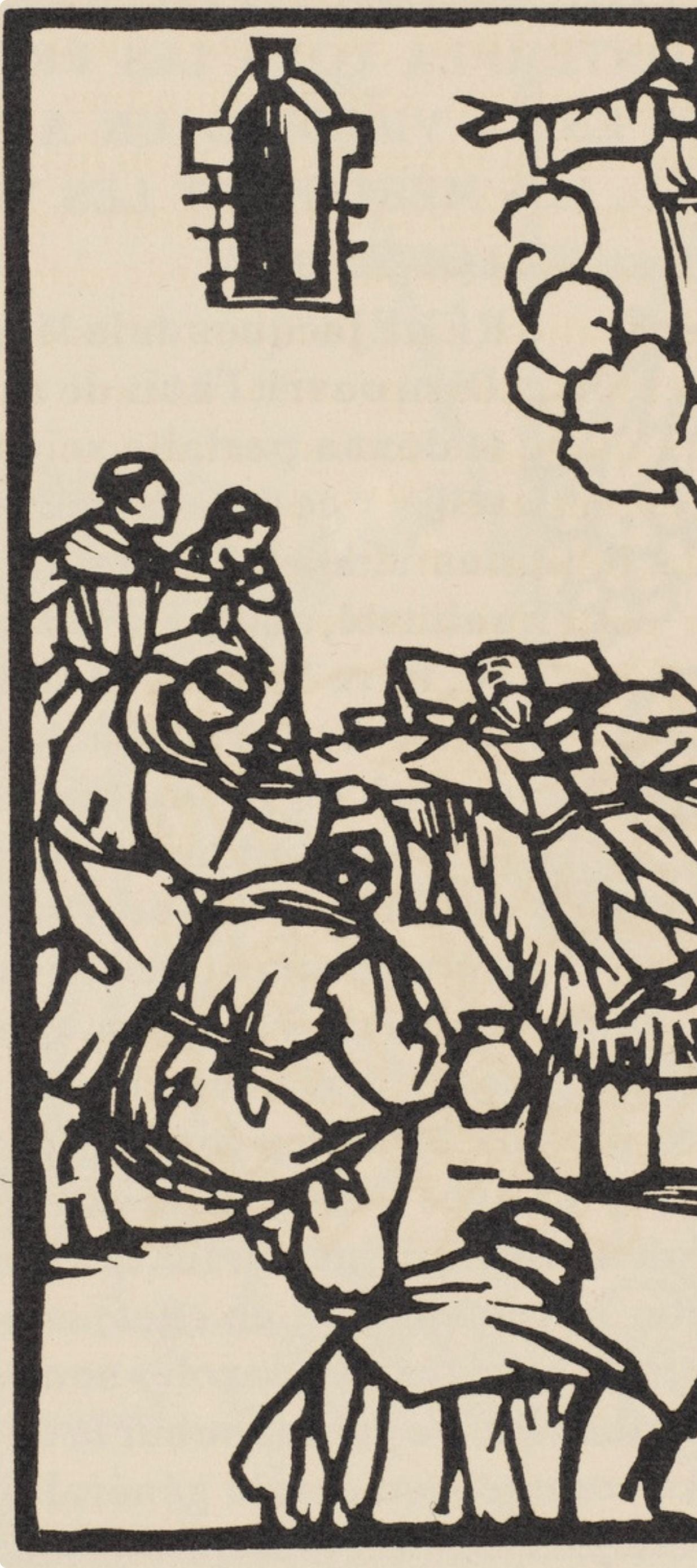 Mile Bernard, Composition (Morane, No. 100), Les Petites Fleurs De St. Franoise, Woodcut