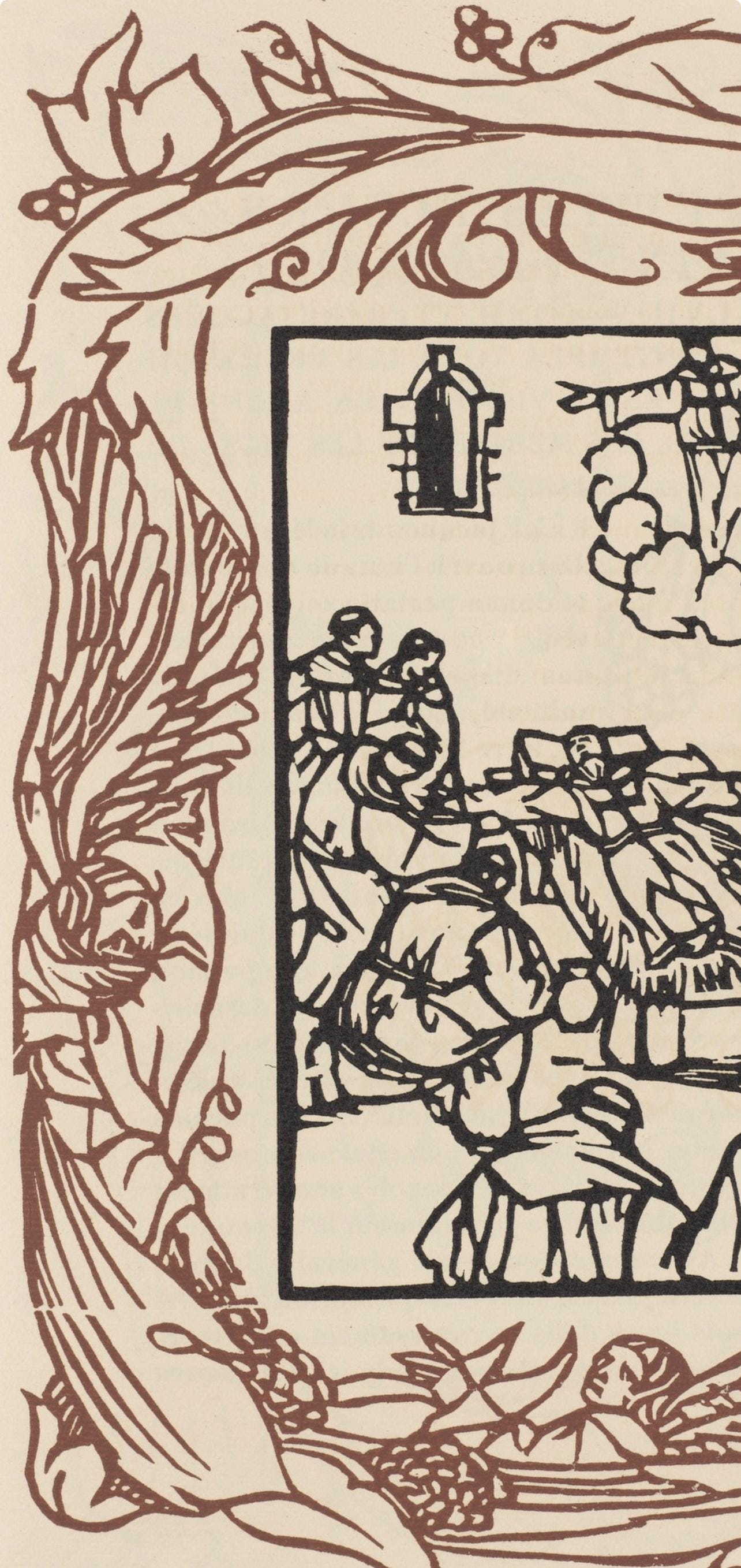 Mile Bernard, Composition (Morane, No. 100), Les Petites Fleurs De St. Franoise, Woodcut